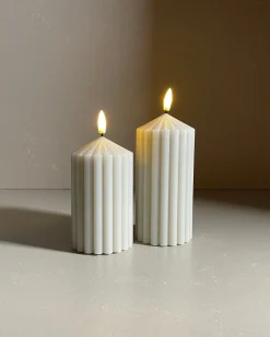 Led-kaars Lönn | set