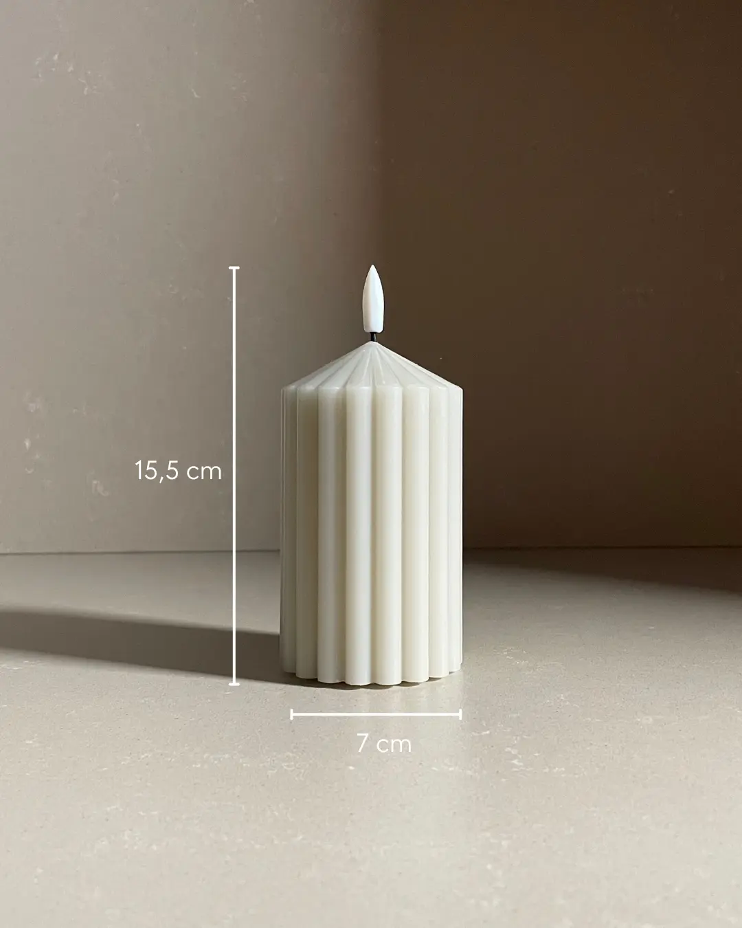 Led-kaars Lönn | medium - Afbeelding 8