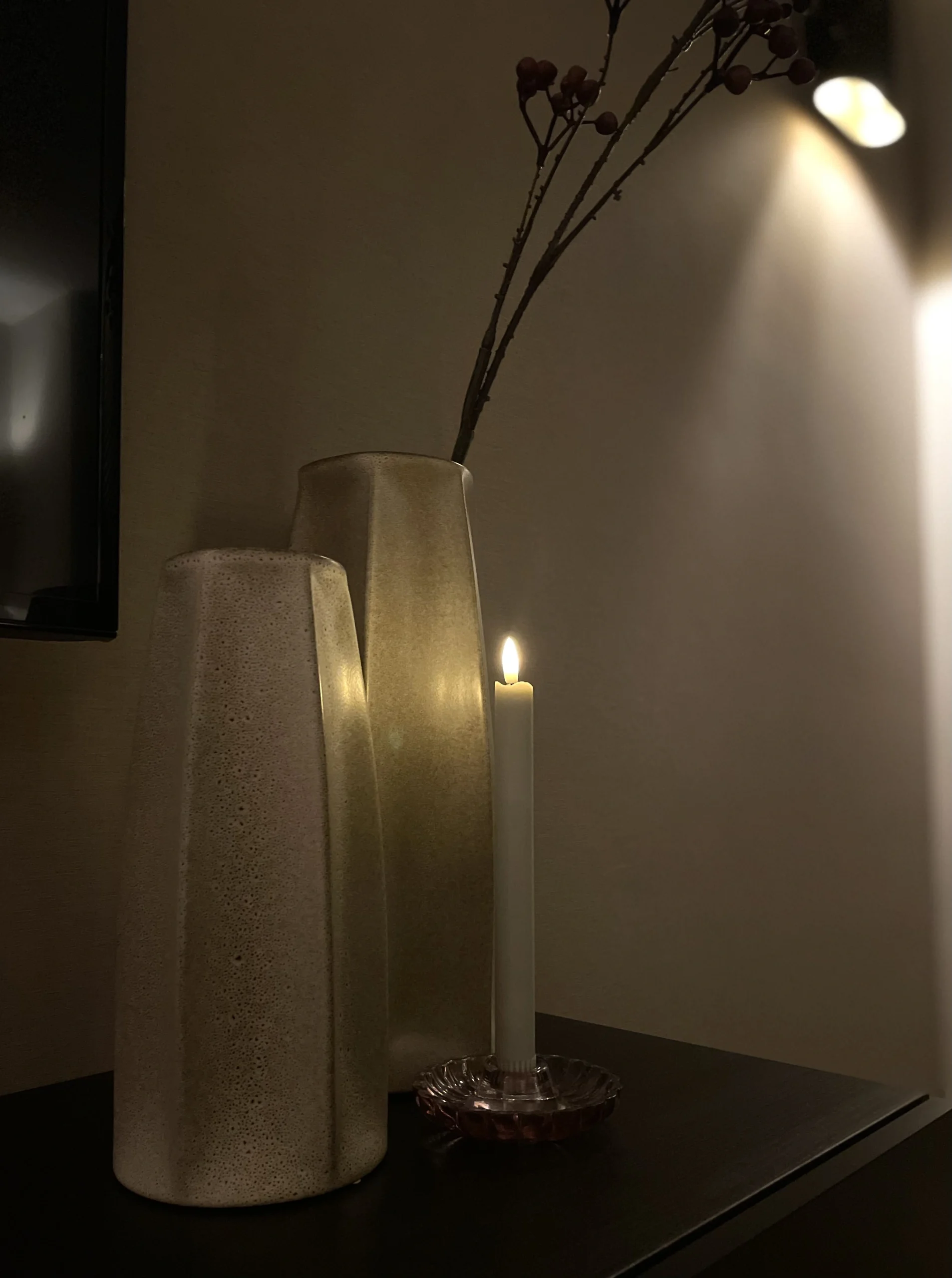 Led dinerkaarsen Furu | set van 2 - Afbeelding 4