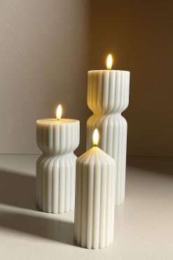 LED kaarsen set – Selje set & Lönn medium bundel